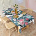 thumbnail image 2 of Husky Dog Flower Floral Rectangle Tablecloth 60"x120",Waterproof Polyester Rectangle Table Cloth, Wipeable Spillproof Polyester Tablecloth for Dining, Camping, Indoor and Outdoor, 2 of 6