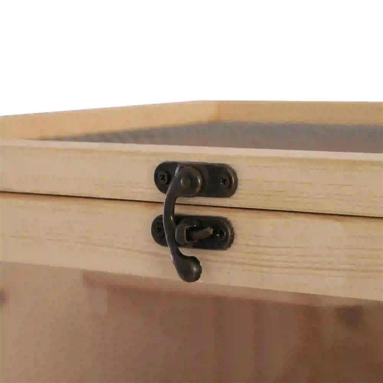 resenkos 47" 5-Tier Wooden Hamster Cage with Openable Top, Front Door and Storage Shelf, Large Small Animal Habitats for Guinea Pig Cages, Beige