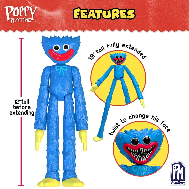 Poppy Playtime Face Changing Extending Kids Huggy Wuggy Action