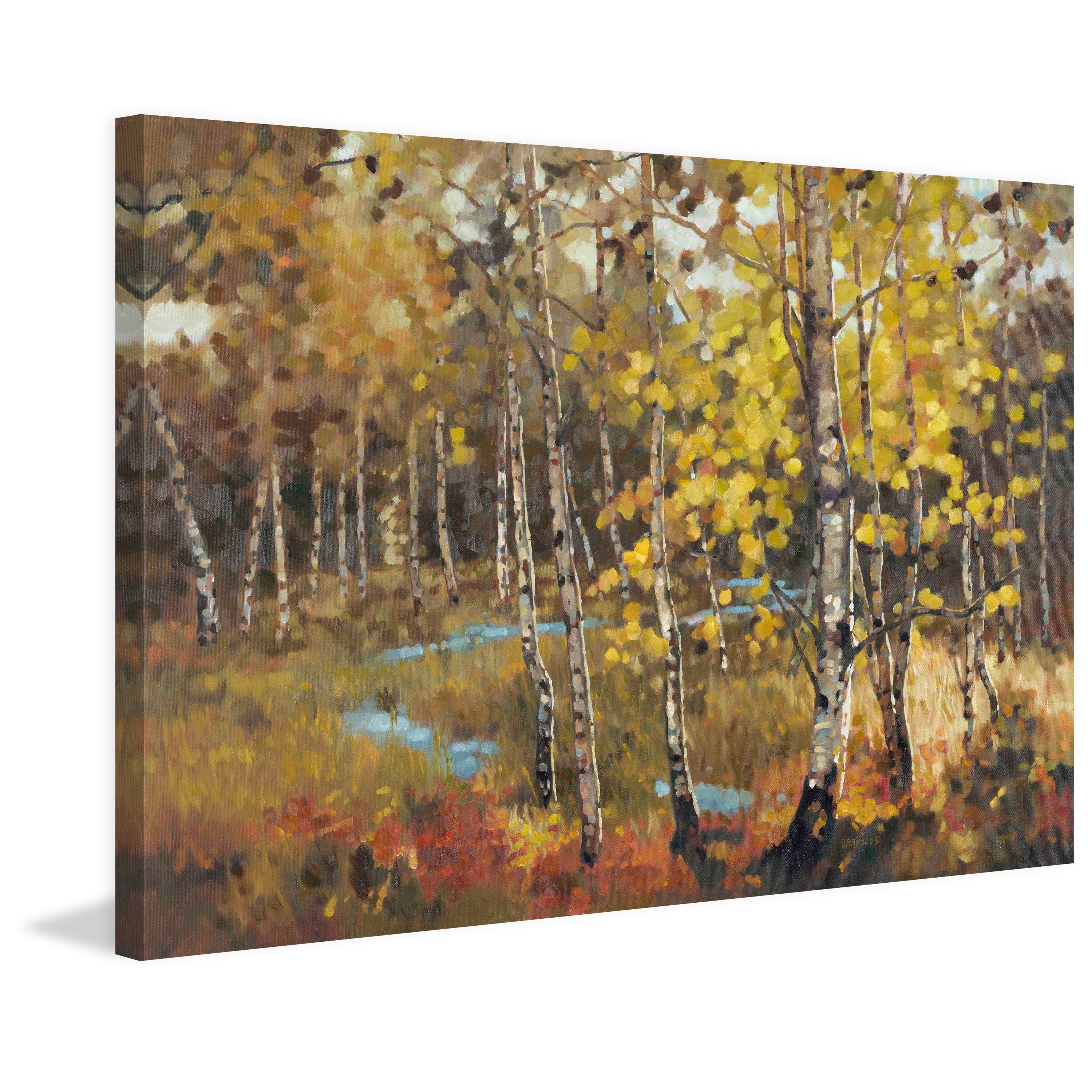 "October Landscape II" Painting Print on Wrapped Canvas
