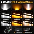 thumbnail image 2 of Barra de Luz LED + Lámparas LED Auxbeam 22 cm 120W + 2x 8 cm 96W, 2 of 7