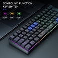 thumbnail image 3 of Mechanical Keyboard, N Key Rollover Computer Keyboard USB Wired  for Working, 3 of 7