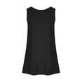 thumbnail image 5 of Besolor Women's Summer Sleeveless Tank Dress Crewneck Backless Sundress Casual Pleated Beach Mini Dress with Pockets, 5 of 8