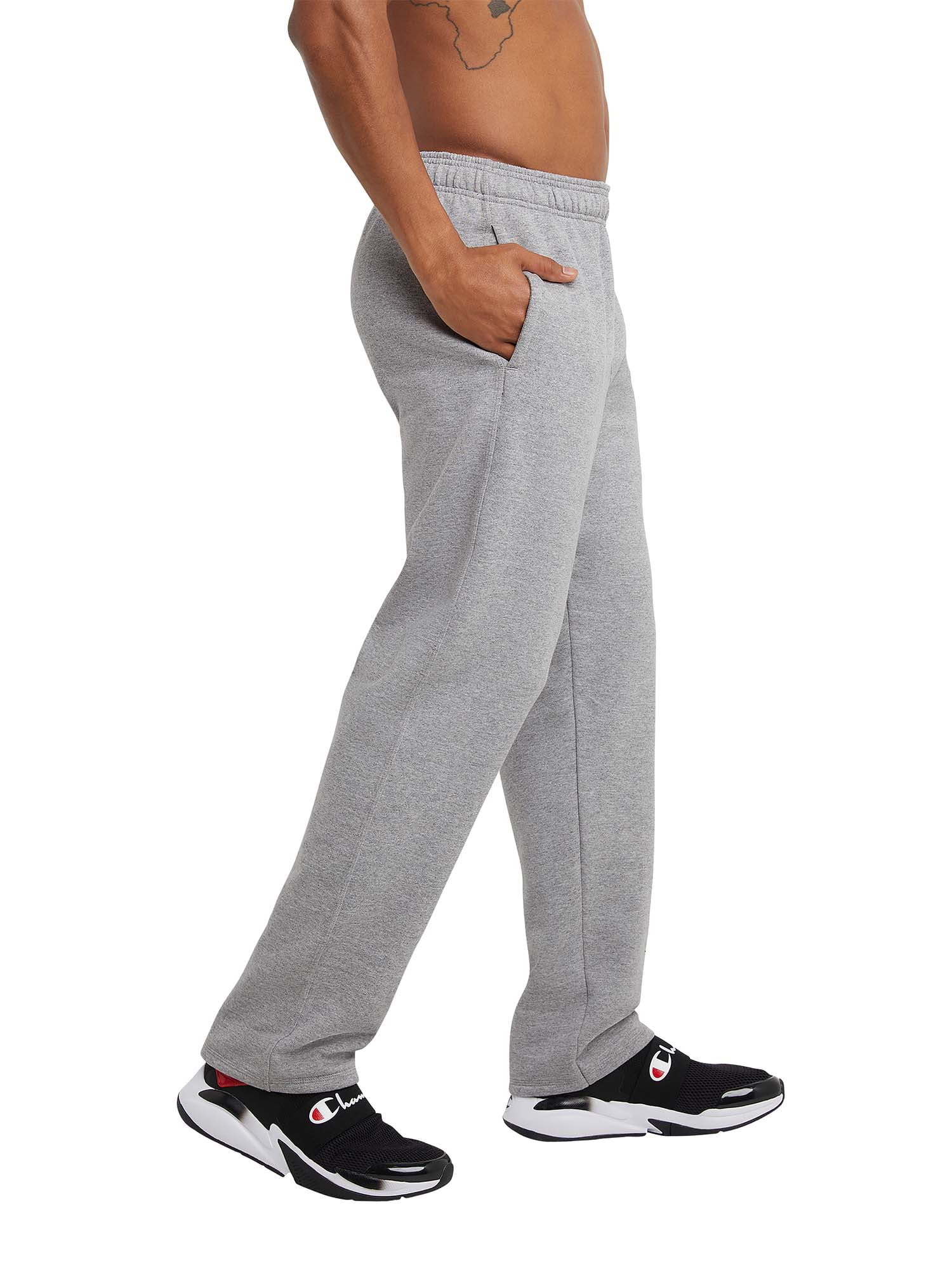 Louisville Cardinals Champion Black Powerblend Closed Bottom Sweatpants