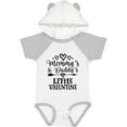 thumbnail image 3 of Inktastic Mommy Daddy Little Valentine Boys or Girls Baby Bodysuit, 3 of 5