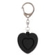 thumbnail image 1 of Alarma personal de sonido seguro con forma de corazón y llavero con luces, 1 of 7