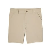 Wonder Nation Boys School Uniform Stretch Performance Shorts, Sizes 4-18 & Husky