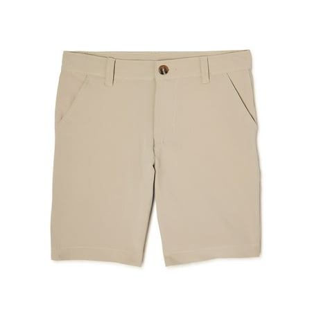 Wonder Nation Boys School Uniform Stretch Performance Shorts, Sizes 4-18 & Husky