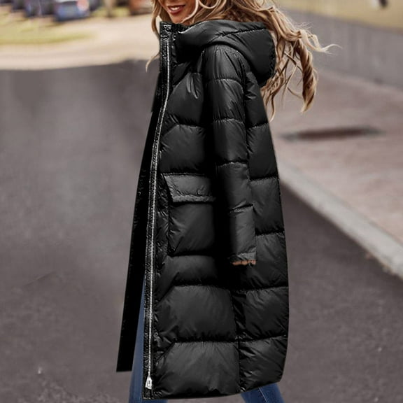 Aayomet Womens Coat Professional Lab Coat for Women Men Long Sleeve,Black XL