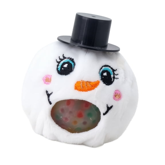 Fuzz Ball Squishy Plush Christmas Soft Sensory Squeeze Fidget Squishy Stress Ball For Home Office Focus And Tension Relief