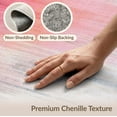 thumbnail image 6 of ODIKA 4'x6' Washable Area Rug Non-Slip, Chair-Friendly, Flatwoven Abstract Vintage Painterly Ombre Boho Layered Fade Brushstroke for Home Office, Under Desk, 6 of 7