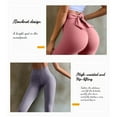 thumbnail image 4 of High Waist Bow-Tie Yoga Pants for Women, Buttery Soft Peach Lift Leggings, Scrunch Butt Seamless Workout Tights, Stretchy Slimming Gym Activewear, 4 of 7