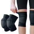 thumbnail image 2 of Adult Sponge Sports Knee Pads, Breathable Knee Protection for Volleyball and Dance, Soft Padding Gear for Wrestling and Basketball(Black, L), 2 of 4