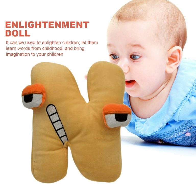 YFMHA Alphabet Lore Plushies Doll Soft Alphabet Lore Stuffed Dolls  Educational Letter Toys for Kids (F) 