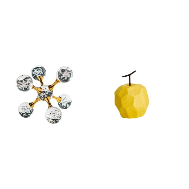 Figura Esférica De Porcelana Con Forma De Fruta, Adorno De Mesa, Estatua Moderna, Escultura Decorativa, Pieza De Colección Geométrica Para Escritorio, Oficina, Estantería, Sala De Estar,