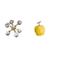 thumbnail image 1 of Figura Esférica De Porcelana Con Forma De Fruta, Adorno De Mesa, Estatua Moderna, Escultura Decorativa, Pieza De Colección Geométrica Para Escritorio, Oficina, Estantería, Sala De Estar,, 1 of 8