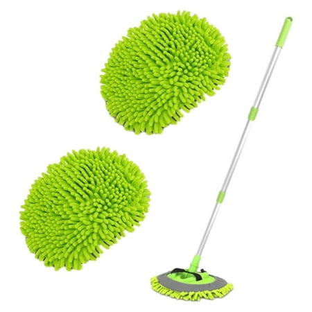 

MEGAWHEELS 45 In Car Wash Brush Mop Extra Long Handle Car Cleaning Brush Chenille Microfiber for Cleaning Cars RV Truck Caravans Household