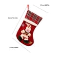 thumbnail image 3 of Oversized Plush Doll Christmas Stocking Gift Bag, Large Capacity Candy Treat Sack with Hanging Loop for Fireplace Mantel, Christmas Tree, Doorway and Holiday Party Display, Soft Plush Home Decor, 3 of 6