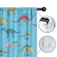 thumbnail image 4 of Blackout Kids Curtains,LightBlue Cartoon Dinosaurs Skeletons Pattern Childrens Insulated Curtains Set Of 2,Bedroom Essentials,Toddler Room Decor 42"x84", 4 of 5