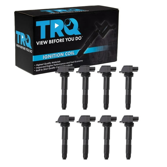 TRQ Ignition Coil Set 8 Piece Fits 2003-2006 Porsche Cayenne