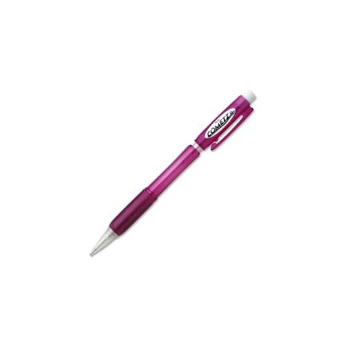 Pentel Cometz .9mm Automatic Pencils - #2 Lead - 0.9 mm Lead Diameter - Pink Barrel - 1 / Each