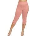 thumbnail image 3 of CBGELRT Seamless Cropped Leggings For Women Solid Hollow Breatheable Plus Size Jeggings Women High Waist Push Up Workout Fitness Leggins Pink Xxxl, 3 of 7