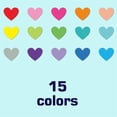thumbnail image 3 of Multicolored Heart Sticker Removable Adhesive Packgaing Sticker for Journaling, 3 of 10