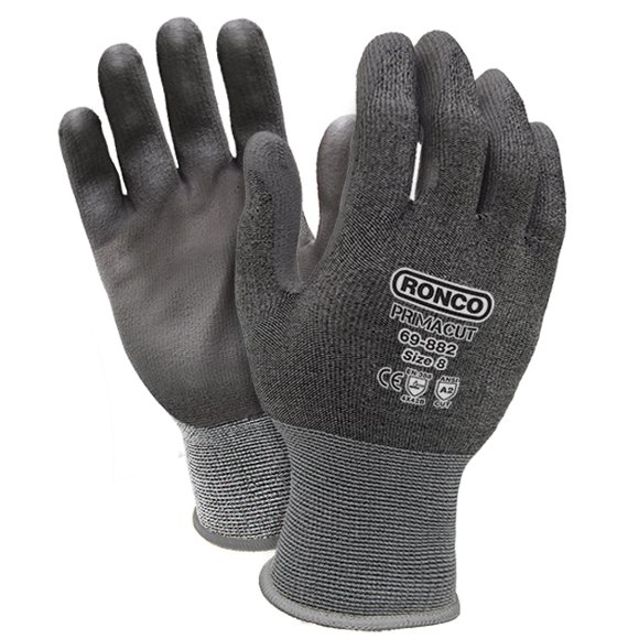 PrimaCut™ 69-882 PU Palm Coated Glove, Cut Level: ANSI A2 (24 pairs / case)