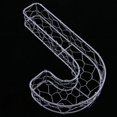 thumbnail image 3 of Romantic Iron Alphabet R Frame Wire Wreath Succulent Pot Wedding Decor, 3 of 6