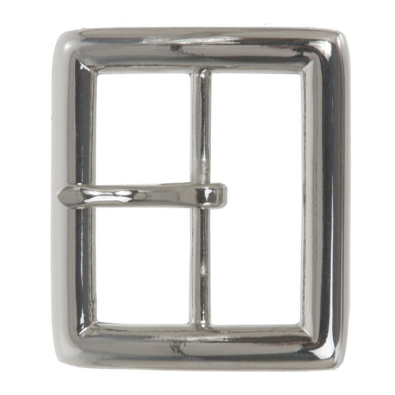 1 5/8" (42 mm) Nickel Free Single Prong Center Bar Square Belt Buckle