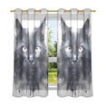thumbnail image 2 of Black and Cat Blackout Curtains Thermal Insulation 63 inch Grommet for Bedroom Living Room Bathroom Kitchen Windows 2 Pack, 2 of 6