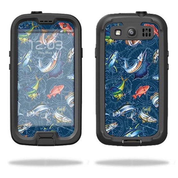 MightySkins LIFSGS3-Saltwater Compass Skin for Lifeproof Samsung Galaxy S III S3 Fre Case - Saltwater Compass