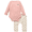 Rose / Beige Daisies Flowers, variant on Modern Moments by Gerber Baby Neutral Organic Bodysuit and Jogger Outfit Set, 2-Piece, Sizes 0/3 Months - 24 Months