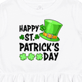 thumbnail image 4 of Inktastic Happy St. Patrick's Day Green Hat and Clovers Girls Toddler Dress, 4 of 5