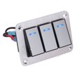 thumbnail image 3 of Switch Panel, Sturdy Long Life Span Switch Panel Replacement With DIY Stickers For Trailers, 3 of 8