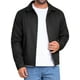 thumbnail image 1 of CHAQUETA CASUAL PARA HOMBRE INSPIRE CHIC, CON COLLAR Y CREMALLERA, ROPA DE EXTERIOR, CHAQUETA DE ANTE VINTAGE, TALLA XL, NEGRO, 1 of 6