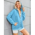 thumbnail image 5 of Zeagoo Womens Zip Up Hoodies Long Sleeve Lightweight Fall Oversized Casual Sweatshirts Jacket with Pocket, 5 of 6