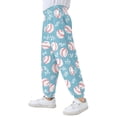 thumbnail image 4 of joogoo Baseball Cute Leaf Boys' Sweatpants Jogger Pants 7-8Y, 4 of 8