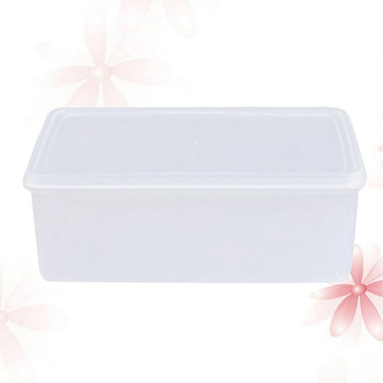 Transparent Plain 4 Sections Flower Container, For Food Storage