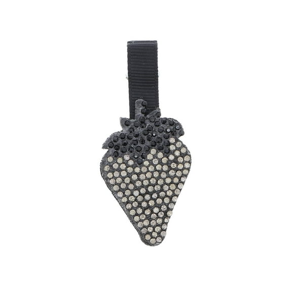 Motique Accessories Small Studded Strawberry Hair Clip for Child Girls - Silver