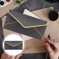 thumbnail image 4 of Shisuyan Black Iridescent Paper Envelopes for Writing Use Perfect for Wedding Baby Shower and More 10pcs, 4 of 8