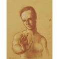 thumbnail image 3 of Roger de La Fresnaye 20x24 Black Modern Framed Museum Art Print Titled - The Man with a Tense Arm (1925), 3 of 5