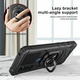 thumbnail image 6 of For TCL 40 XL /TCL 40 T (T608DL) Hybrid Magnetic Car Mount Ring Kickstand Stand Holder Full-Body Armor Hard [Military Grade] Phone Case Cover by Xpression - Black, 6 of 9