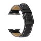 thumbnail image 3 of Compatible con Apple Watch Band - Correa de repuesto de cuero negra de 49 mm, 45 mm, 44 mm y 42 mm Compatible con Apple Watch Ultra Series 8, 7 (45 mm), SE, 6, 5, 4 (44 mm), 3, 2, 1 (42 mm), 3 of 5