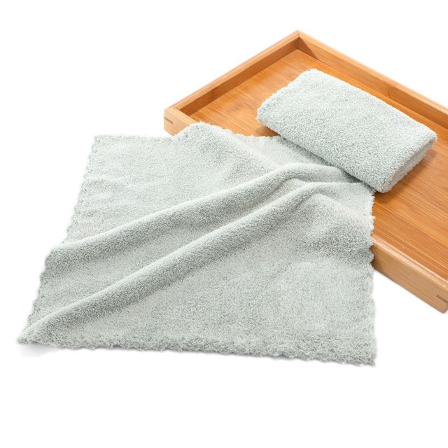 Toalla cuadrada pequeña de vellón coral, toalla facial, toalla de mano para jardín de infantes, toalla para saliva de bebé, regalo de oso