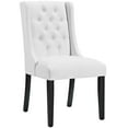 thumbnail image 2 of Modway Baronet Dining Chair Vinyl Set of 2 in White, 2 of 4