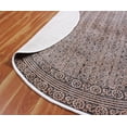 thumbnail image 2 of Casavani Custom Handmade Cotton Round Dining Room Rug, Brown 8x8 feet, 2 of 5