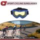 thumbnail image 3 of Gafas de montar para motocicleta Unique Bargains 1 Pc Gafas de sol de ciclismo con lente amarilla y marco azul, 3 of 6