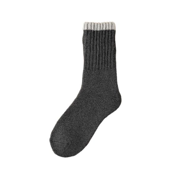 Womens Winter Boot Socks Solid Color Thick Warm Knitted Comfort Crew Socks For Cold Weather And Christmas Season