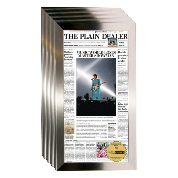 CreativePF 11x22-inch Stainless Steel Finish Picture Frame (12, Stainless Steel)